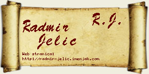 Radmir Jelić vizit kartica